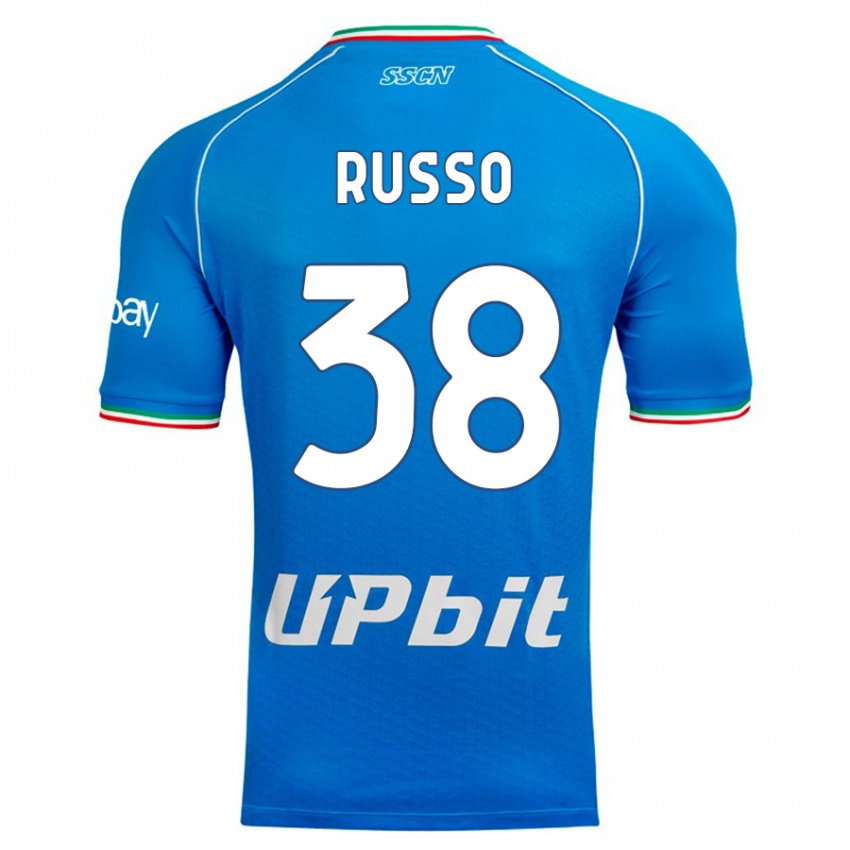 Herren Lorenzo Russo #38 Himmelblau Heimtrikot Trikot 2023/24 T-Shirt Österreich