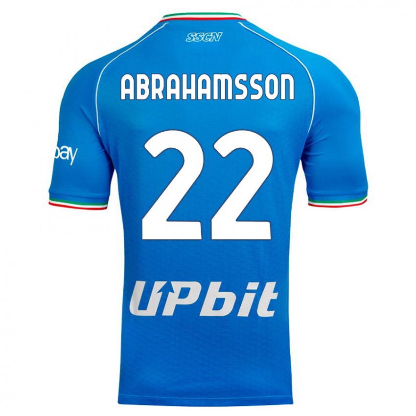 Herren Sejde Abrahamsson #22 Himmelblau Heimtrikot Trikot 2023/24 T-Shirt Österreich