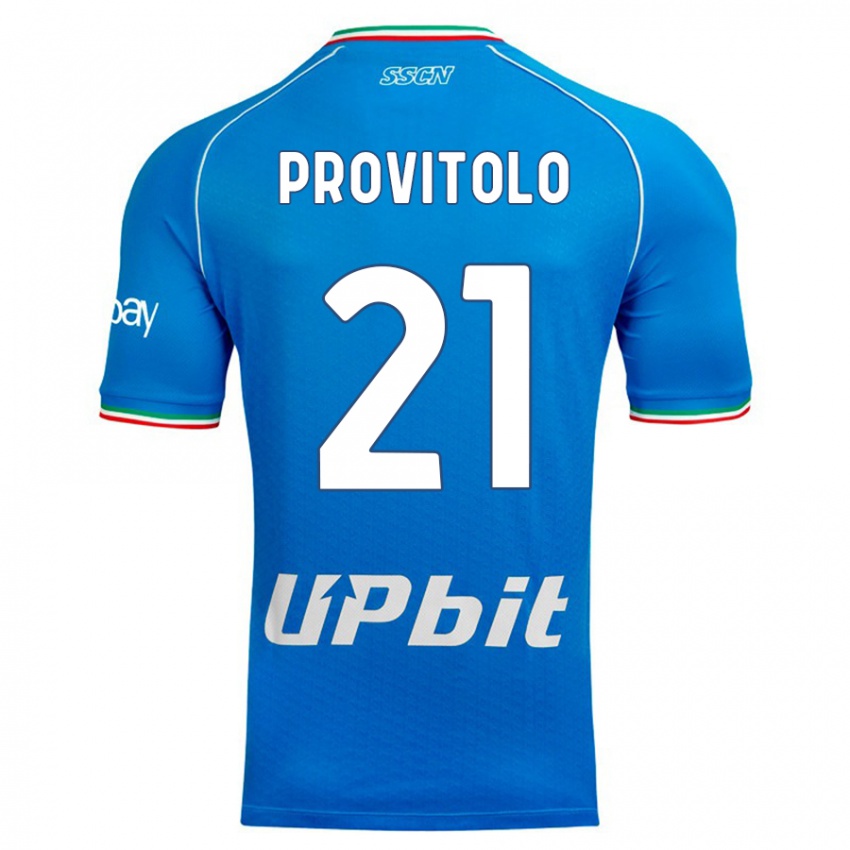 Herren Vincenzo Provitolo #21 Himmelblau Heimtrikot Trikot 2023/24 T-Shirt Österreich