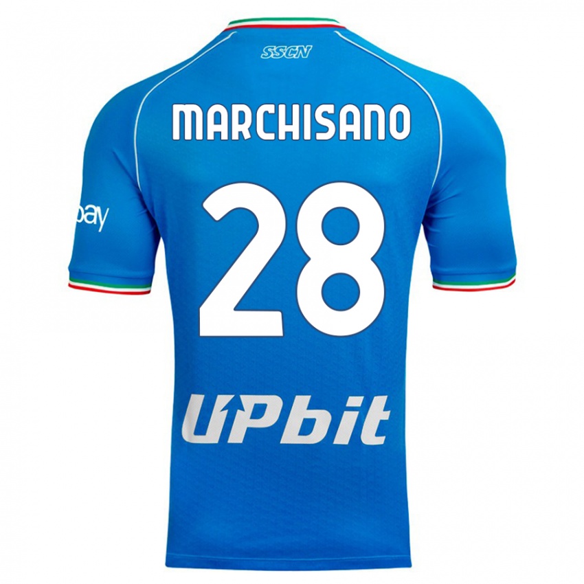 Herren Matteo Marchisano #28 Himmelblau Heimtrikot Trikot 2023/24 T-Shirt Österreich