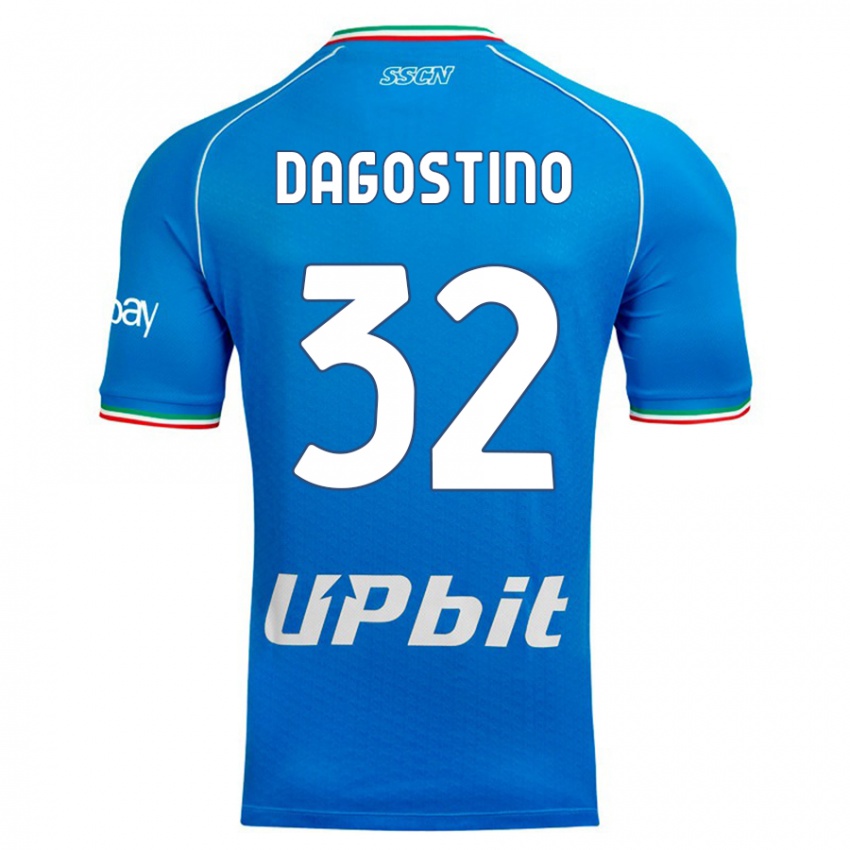 Herren Giuseppe Dagostino #32 Himmelblau Heimtrikot Trikot 2023/24 T-Shirt Österreich