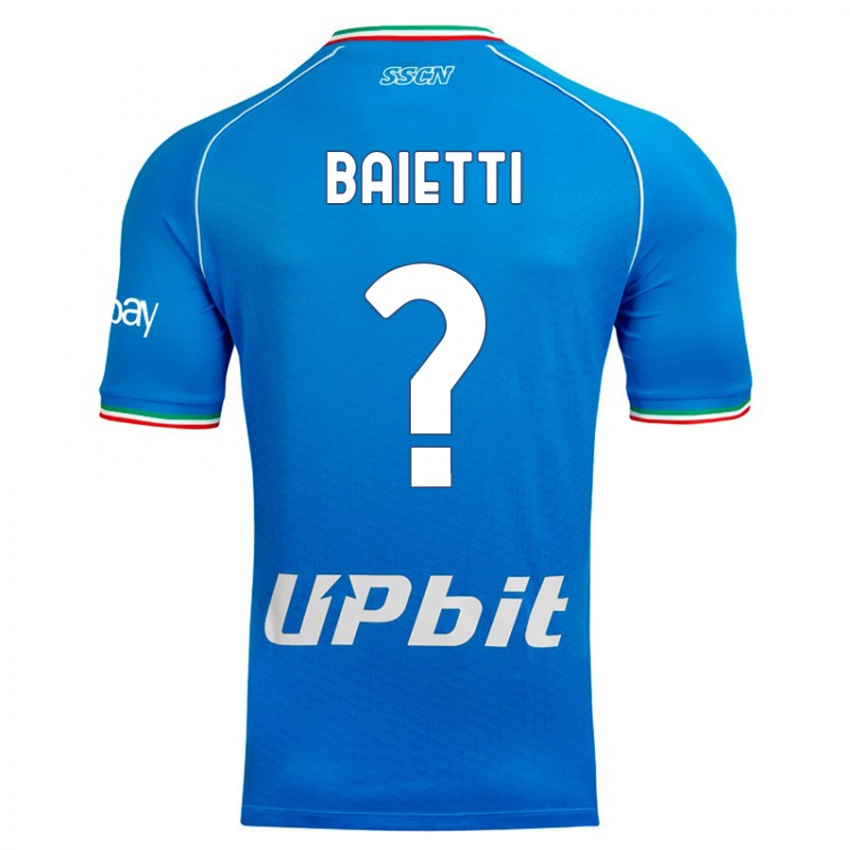 Herren Francesco Baietti #0 Himmelblau Heimtrikot Trikot 2023/24 T-Shirt Österreich