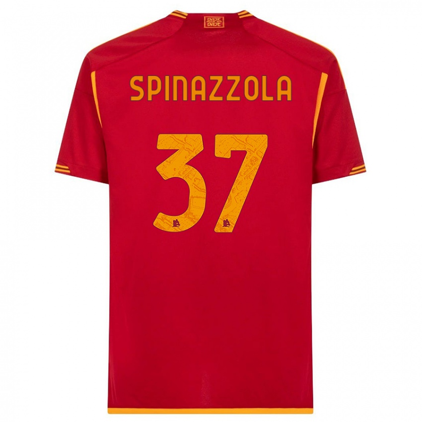Herren Leonardo Spinazzola #37 Rot Heimtrikot Trikot 2023/24 T-Shirt Österreich