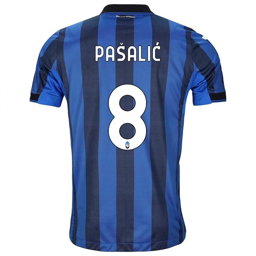 Herren Mario Pasalic #8 Schwarz Blau Heimtrikot Trikot 2023/24 T-Shirt Österreich