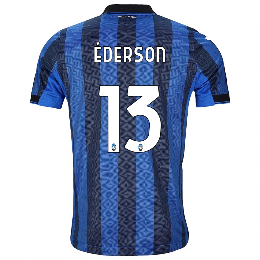 Herren Ederson #13 Schwarz Blau Heimtrikot Trikot 2023/24 T-Shirt Österreich