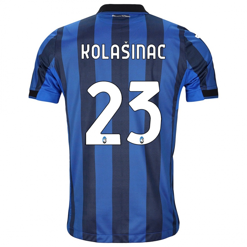 Herren Sead Kolasinac #23 Schwarz Blau Heimtrikot Trikot 2023/24 T-Shirt Österreich