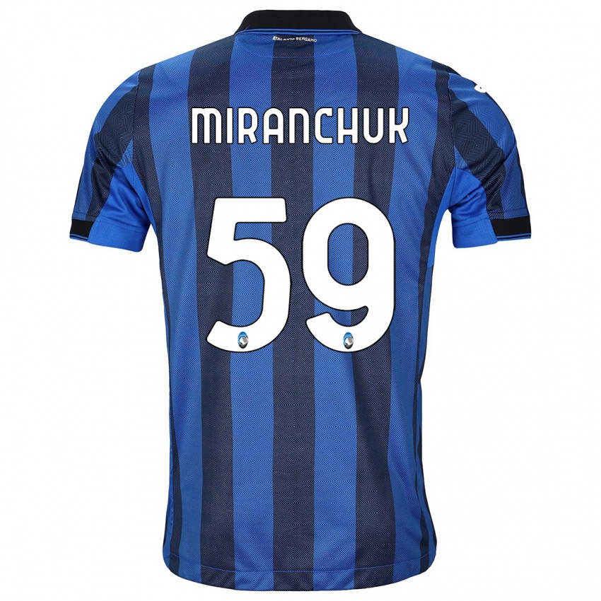 Herren Aleksey Miranchuk #59 Schwarz Blau Heimtrikot Trikot 2023/24 T-Shirt Österreich