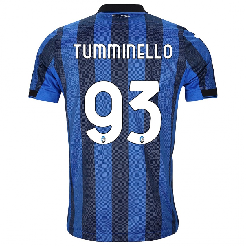 Herren Marco Tumminello #93 Schwarz Blau Heimtrikot Trikot 2023/24 T-Shirt Österreich