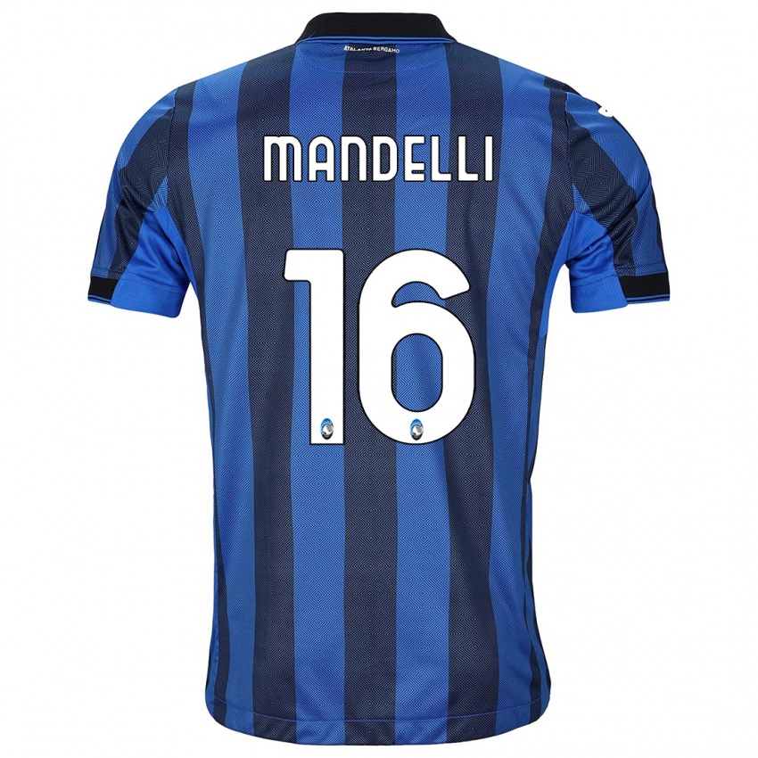 Herren Giulia Mandelli #16 Schwarz Blau Heimtrikot Trikot 2023/24 T-Shirt Österreich