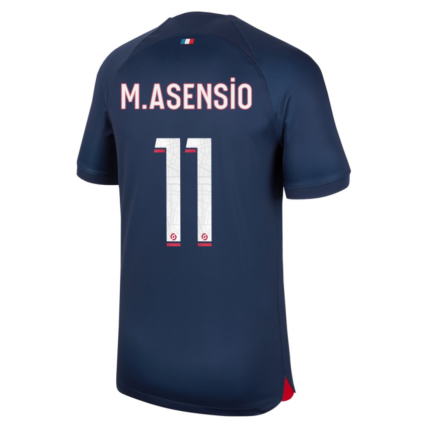 Herren Marco Asensio #11 Blau Rot Heimtrikot Trikot 2023/24 T-Shirt Österreich