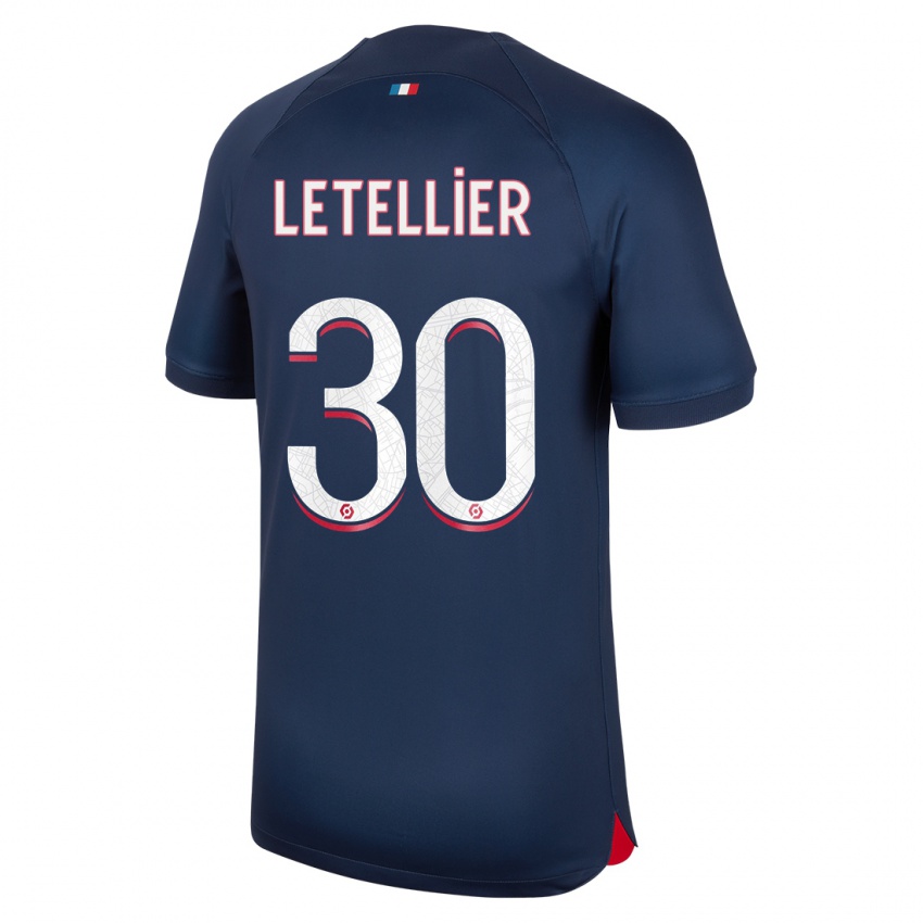 Herren Alexandre Letellier #30 Blau Rot Heimtrikot Trikot 2023/24 T-Shirt Österreich