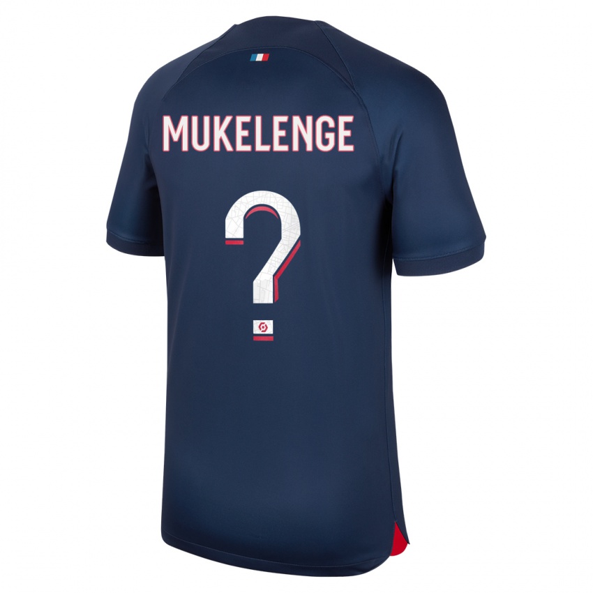 Herren Christ Mukelenge #0 Blau Rot Heimtrikot Trikot 2023/24 T-Shirt Österreich