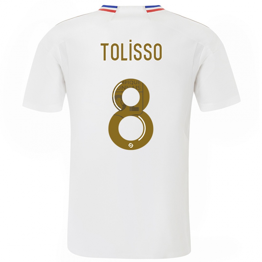 Herren Corentin Tolisso #8 Weiß Heimtrikot Trikot 2023/24 T-Shirt Österreich