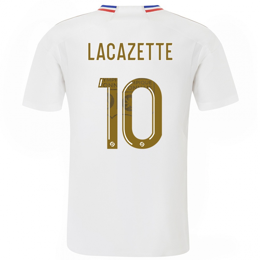 Herren Alexandre Lacazette #10 Weiß Heimtrikot Trikot 2023/24 T-Shirt Österreich