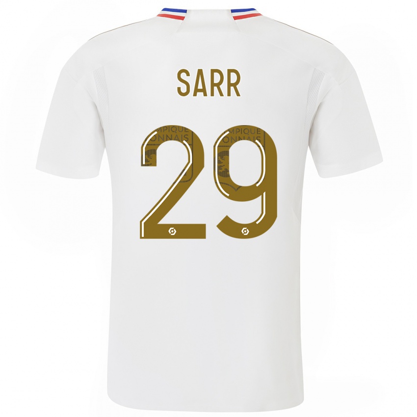 Herren Mamadou Sarr #29 Weiß Heimtrikot Trikot 2023/24 T-Shirt Österreich