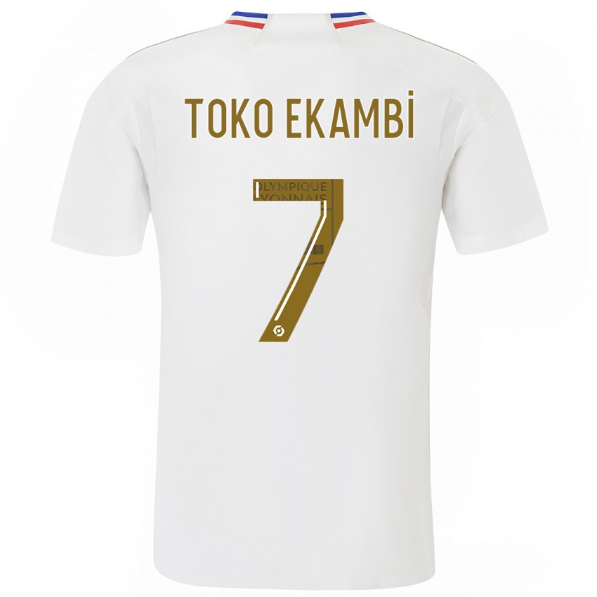 Herren Karl Toko Ekambi #7 Weiß Heimtrikot Trikot 2023/24 T-Shirt Österreich