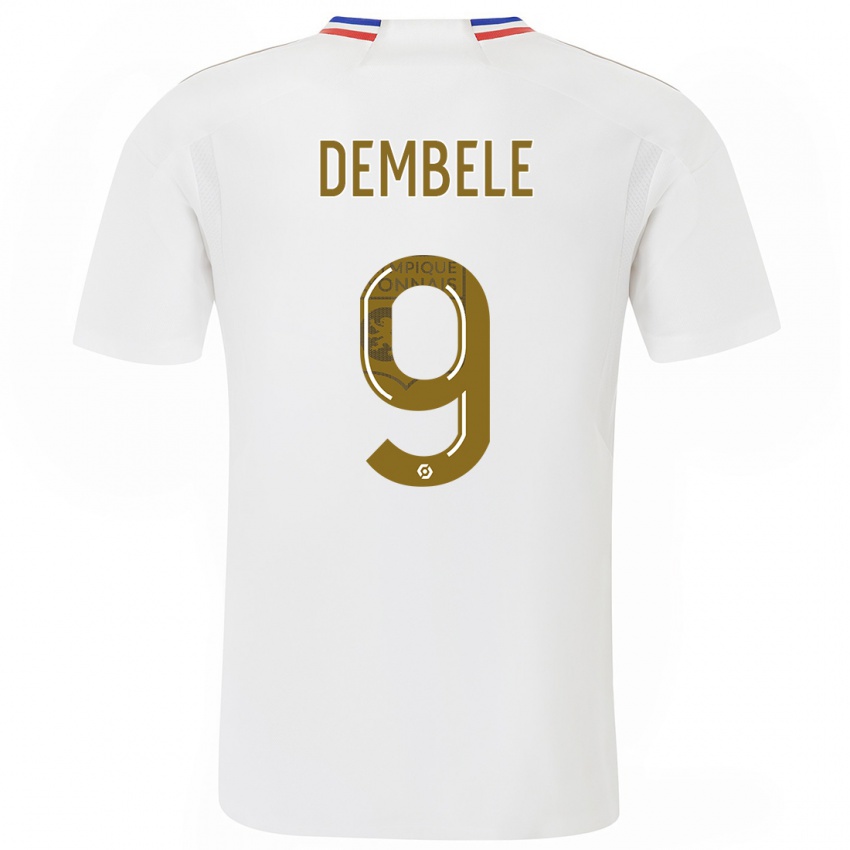 Herren Moussa Dembele #9 Weiß Heimtrikot Trikot 2023/24 T-Shirt Österreich