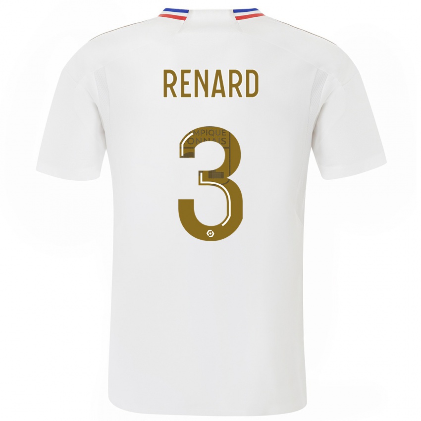 Herren Wendie Renard #3 Weiß Heimtrikot Trikot 2023/24 T-Shirt Österreich
