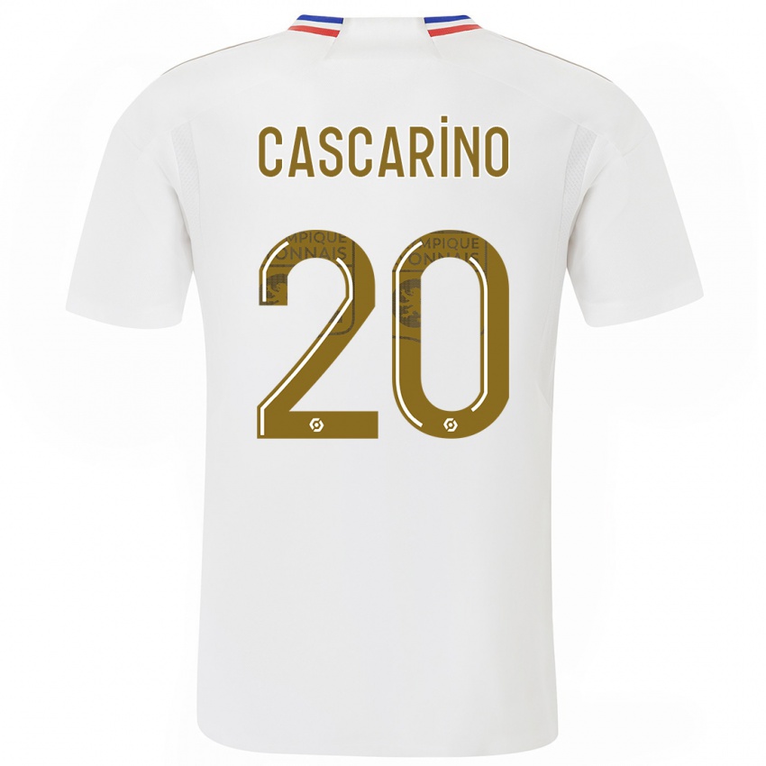 Herren Delphine Cascarino #20 Weiß Heimtrikot Trikot 2023/24 T-Shirt Österreich
