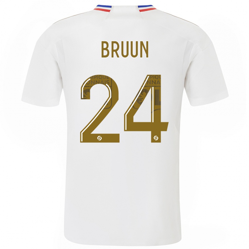 Herren Signe Bruun #24 Weiß Heimtrikot Trikot 2023/24 T-Shirt Österreich