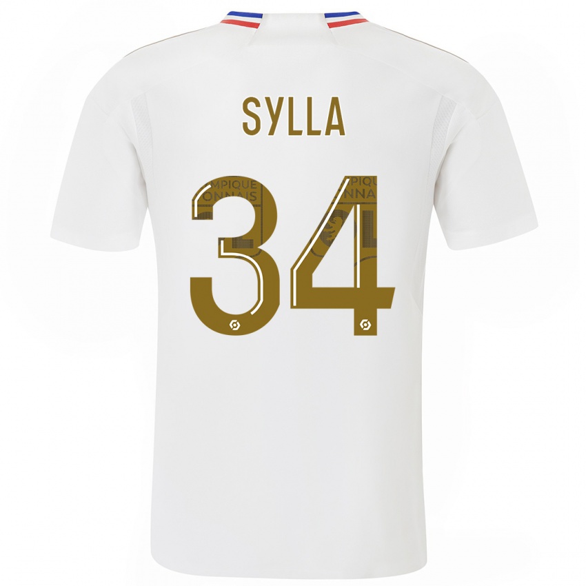 Herren Kysha Sylla #34 Weiß Heimtrikot Trikot 2023/24 T-Shirt Österreich