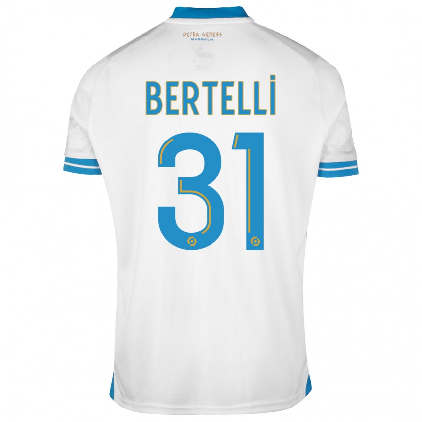 Herren Ugo Bertelli #31 Weiß Heimtrikot Trikot 2023/24 T-Shirt Österreich