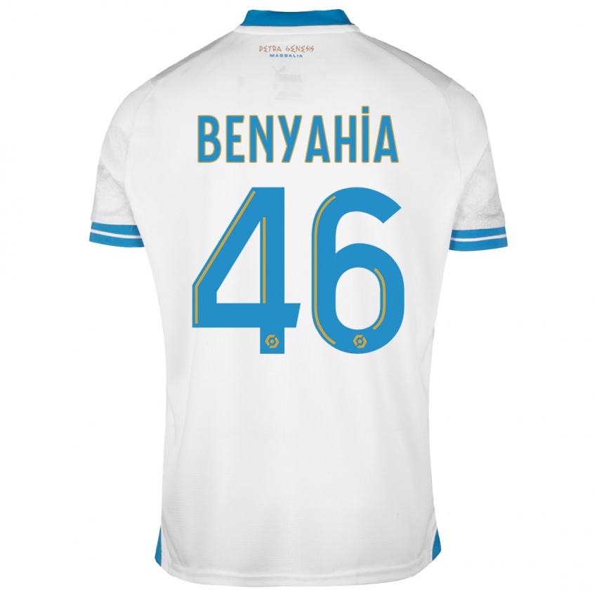 Herren Aylan Benyahia-Tani #46 Weiß Heimtrikot Trikot 2023/24 T-Shirt Österreich