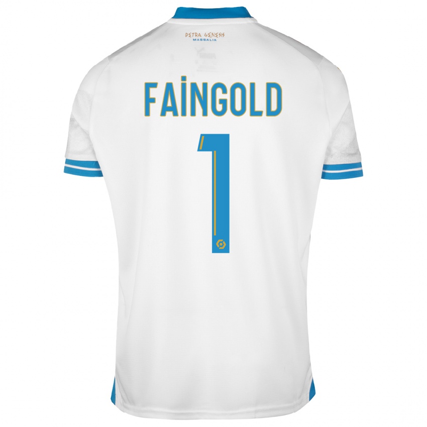 Herren Abbie Faingold #1 Weiß Heimtrikot Trikot 2023/24 T-Shirt Österreich