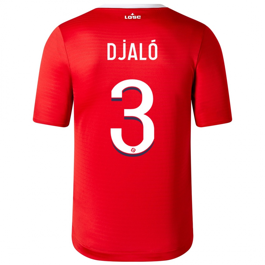 Herren Tiago Djalo #3 Rot Heimtrikot Trikot 2023/24 T-Shirt Österreich