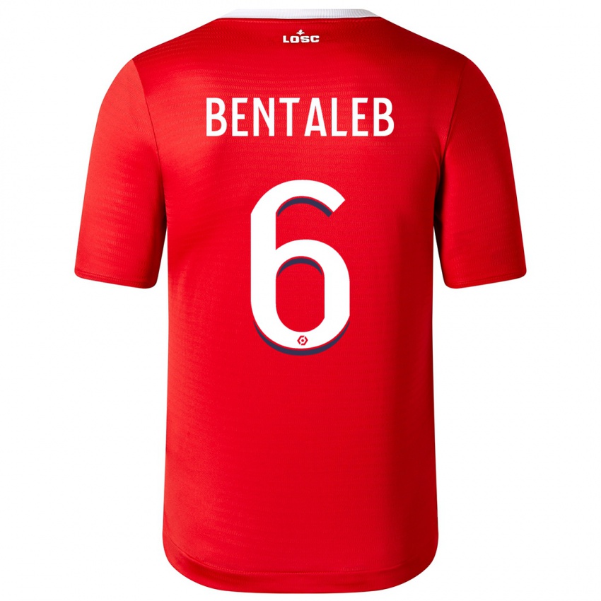 Herren Nabil Bentaleb #6 Rot Heimtrikot Trikot 2023/24 T-Shirt Österreich