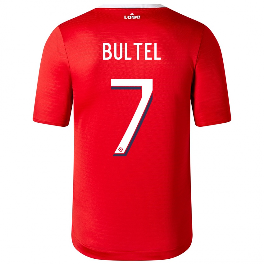 Herren Ludivine Bultel #7 Rot Heimtrikot Trikot 2023/24 T-Shirt Österreich