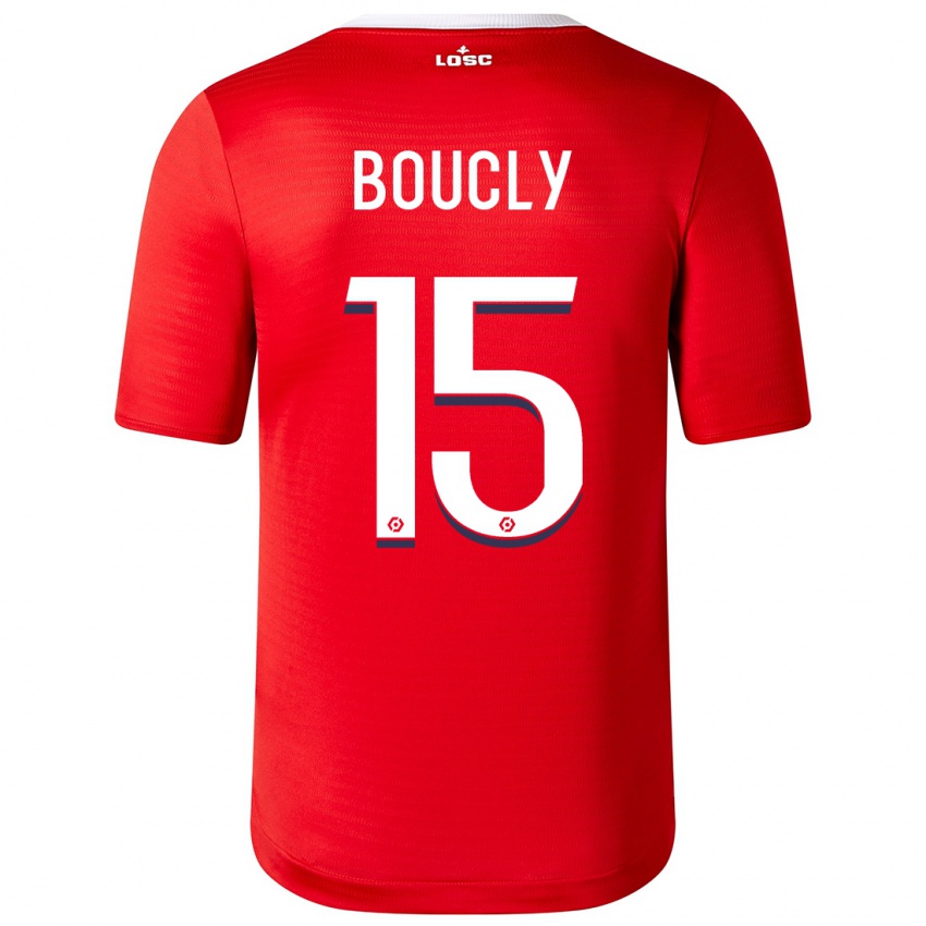 Herren Maite Boucly #15 Rot Heimtrikot Trikot 2023/24 T-Shirt Österreich