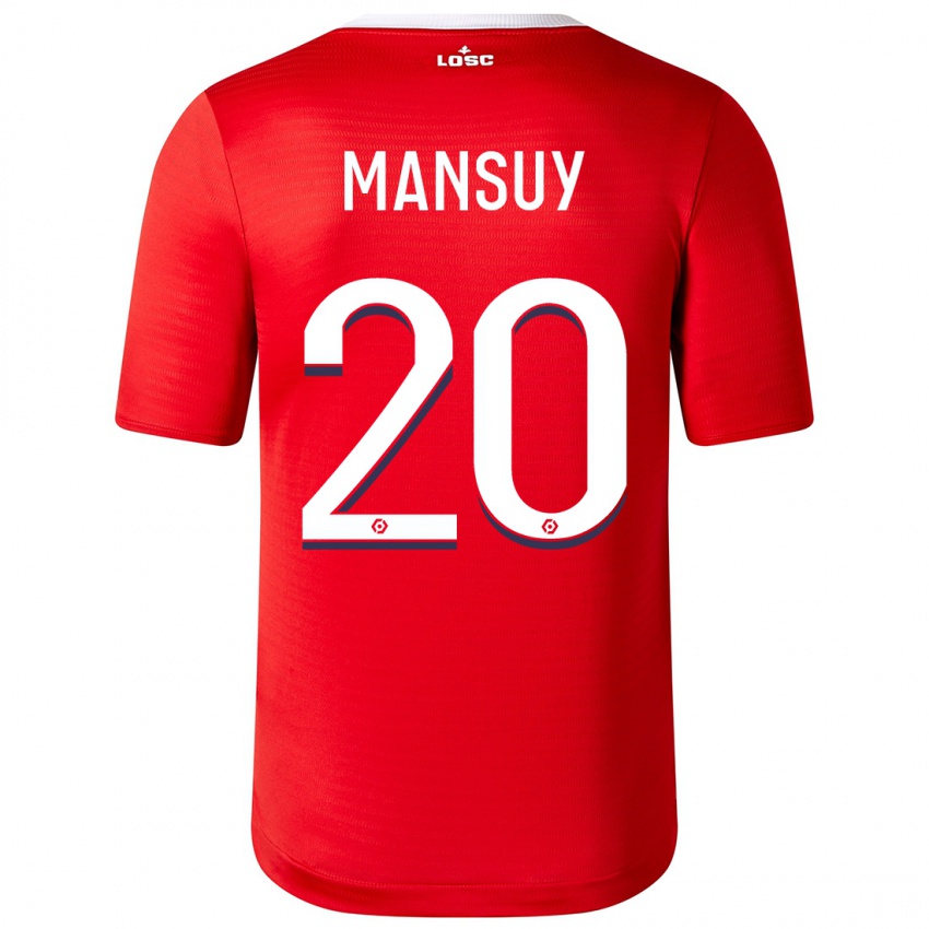 Herren Heloise Mansuy #20 Rot Heimtrikot Trikot 2023/24 T-Shirt Österreich