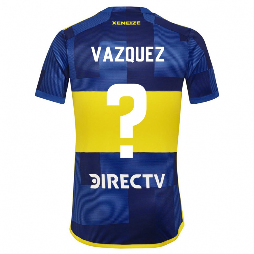 Herren Luis Vazquez #0 Dunkelblau Gelb Heimtrikot Trikot 2023/24 T-Shirt Österreich
