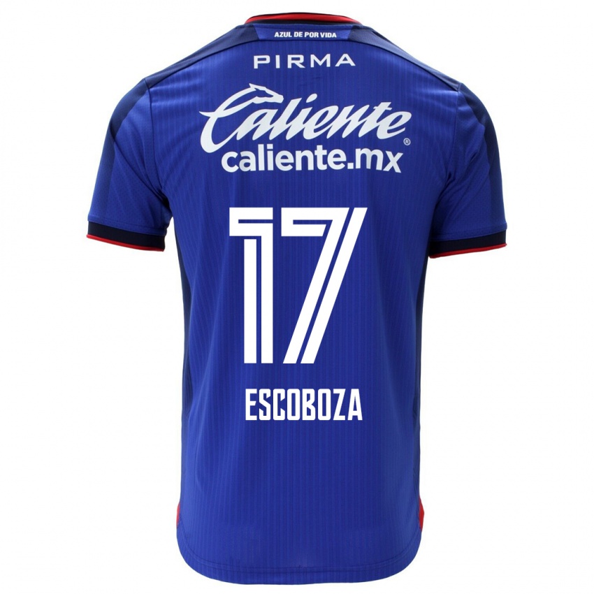 Herren Alonso Escoboza #17 Blau Heimtrikot Trikot 2023/24 T-Shirt Österreich