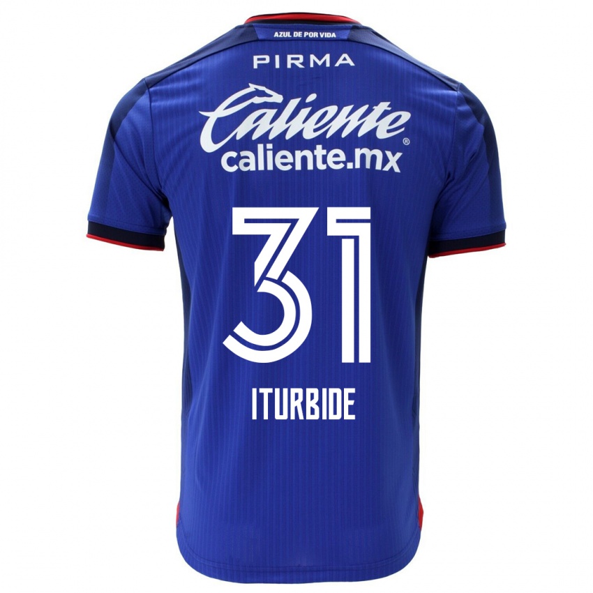 Herren Luis Iturbide #31 Blau Heimtrikot Trikot 2023/24 T-Shirt Österreich