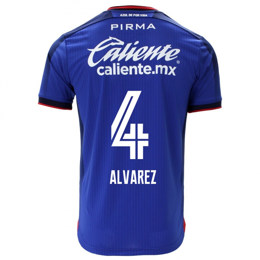 Herren Gabriela Alvarez #4 Blau Heimtrikot Trikot 2023/24 T-Shirt Österreich