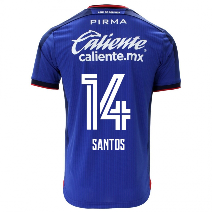 Herren Eleisa Santos #14 Blau Heimtrikot Trikot 2023/24 T-Shirt Österreich