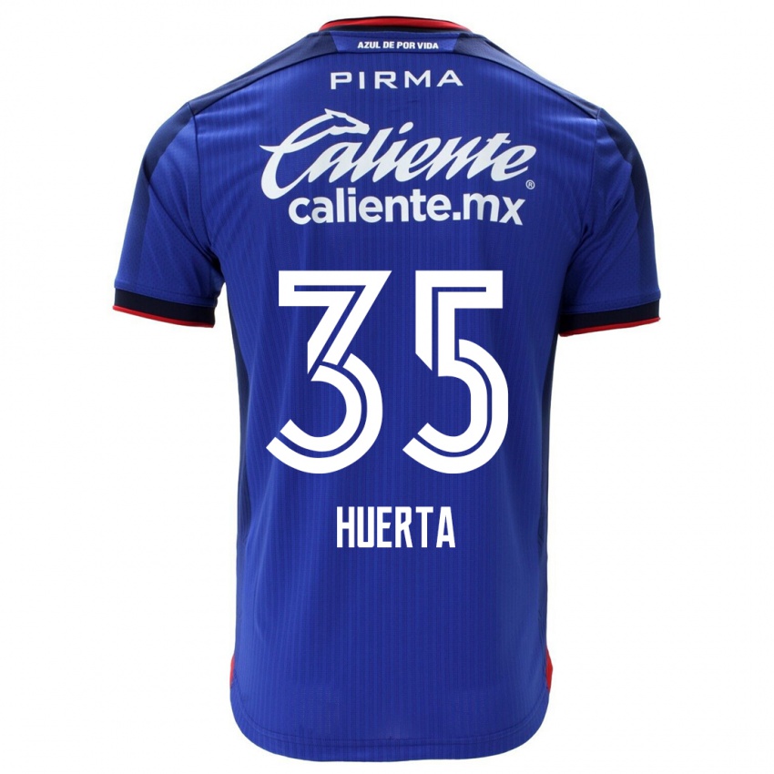 Herren Renata Huerta #35 Blau Heimtrikot Trikot 2023/24 T-Shirt Österreich