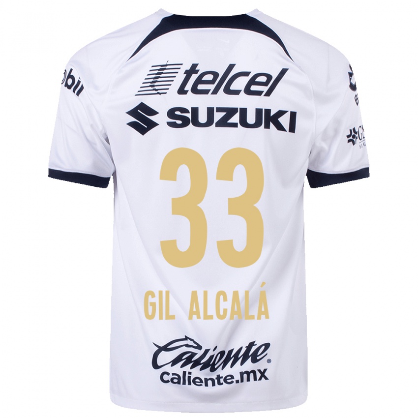 Herren Gil Alcala #33 Weiß Heimtrikot Trikot 2023/24 T-Shirt Österreich