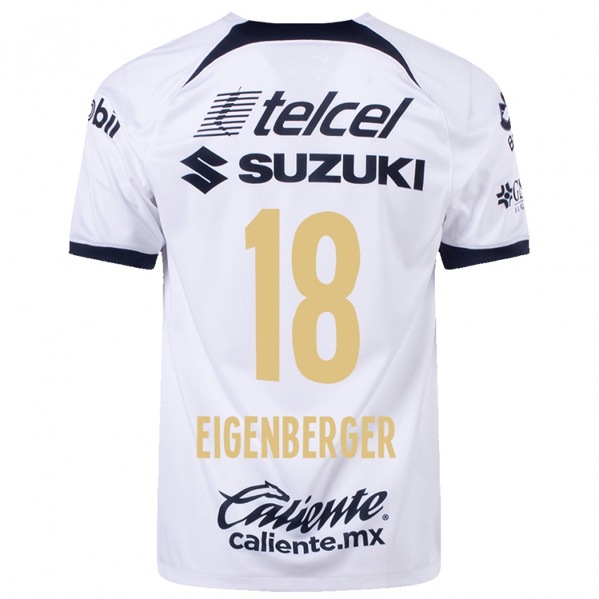 Herren Chandra Eigenberger #18 Weiß Heimtrikot Trikot 2023/24 T-Shirt Österreich