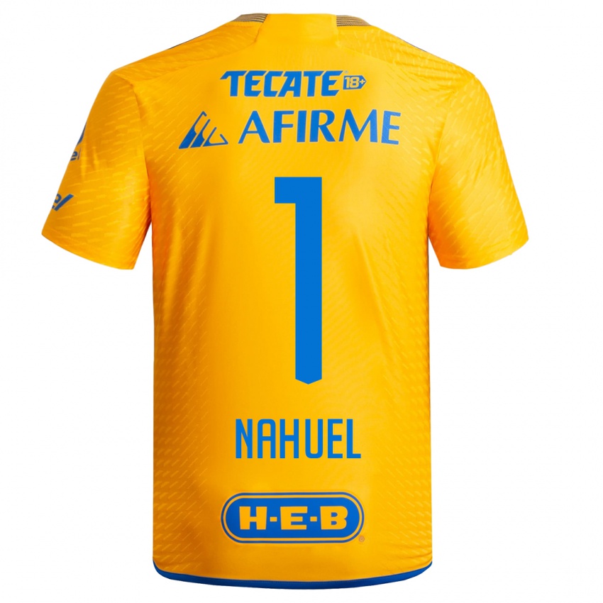 Herren Nahuel Guzman #1 Gelb Heimtrikot Trikot 2023/24 T-Shirt Österreich