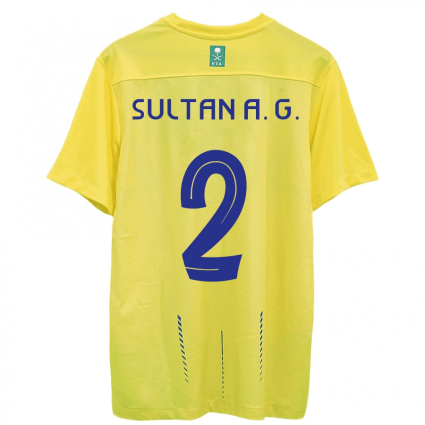 Herren Sultan Al-Ghannam #2 Gelb Heimtrikot Trikot 2023/24 T-Shirt Österreich