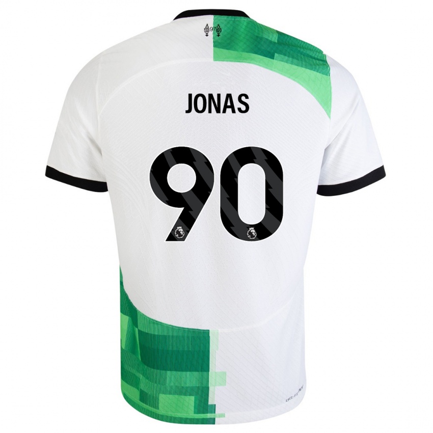 Herren Lee Jonas #90 Weiß Grün Auswärtstrikot Trikot 2023/24 T-Shirt Österreich