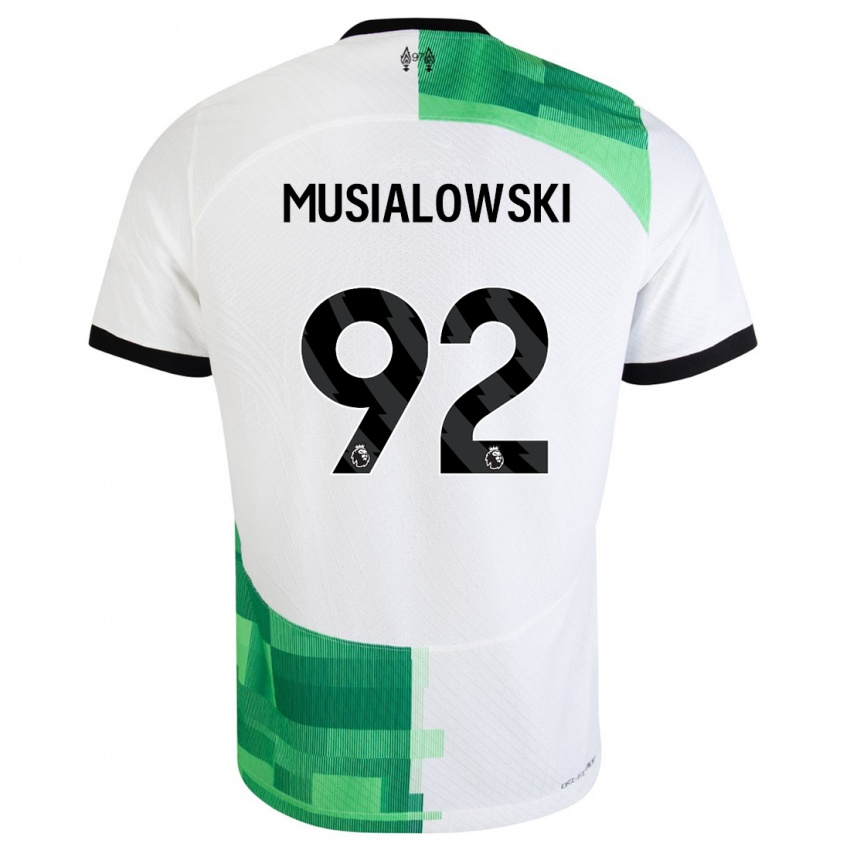Herren Mateusz Musialowski #92 Weiß Grün Auswärtstrikot Trikot 2023/24 T-Shirt Österreich