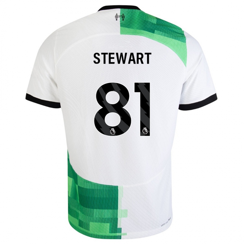 Herren Layton Stewart #81 Weiß Grün Auswärtstrikot Trikot 2023/24 T-Shirt Österreich