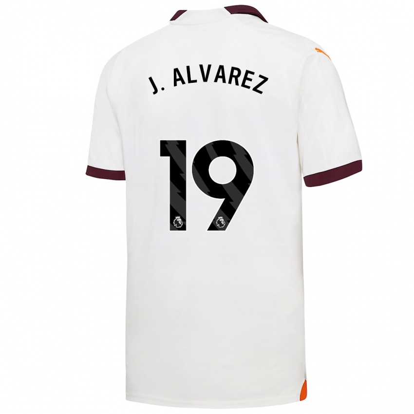 Herren Julian Alvarez #19 Weiß Auswärtstrikot Trikot 2023/24 T-Shirt Österreich
