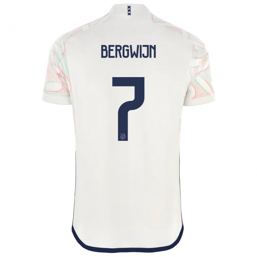 Herren Steven Bergwijn #7 Weiß Auswärtstrikot Trikot 2023/24 T-Shirt Österreich