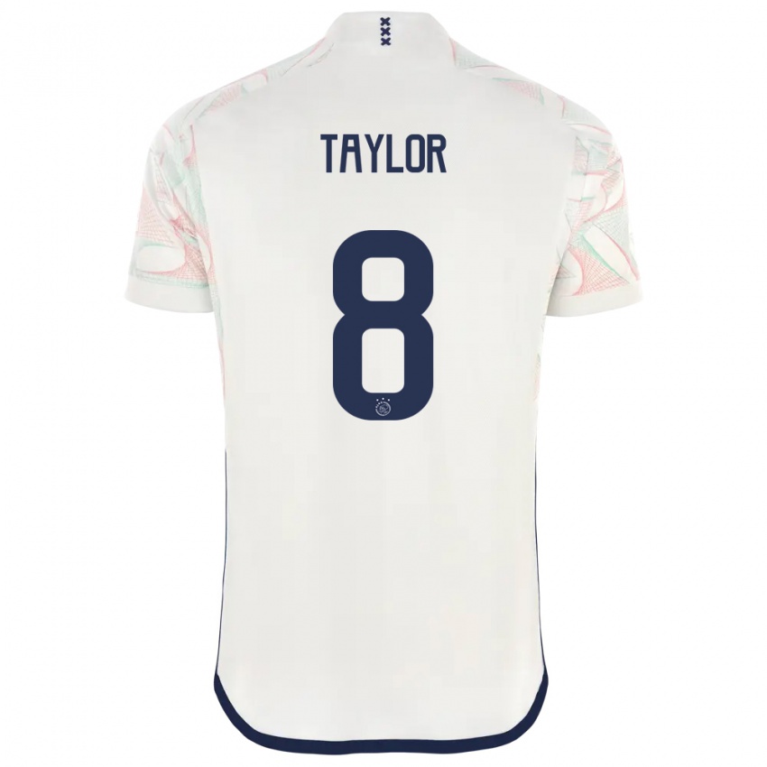 Herren Kenneth Taylor #8 Weiß Auswärtstrikot Trikot 2023/24 T-Shirt Österreich