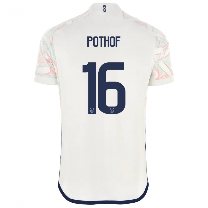 Herren Isa Pothof #16 Weiß Auswärtstrikot Trikot 2023/24 T-Shirt Österreich